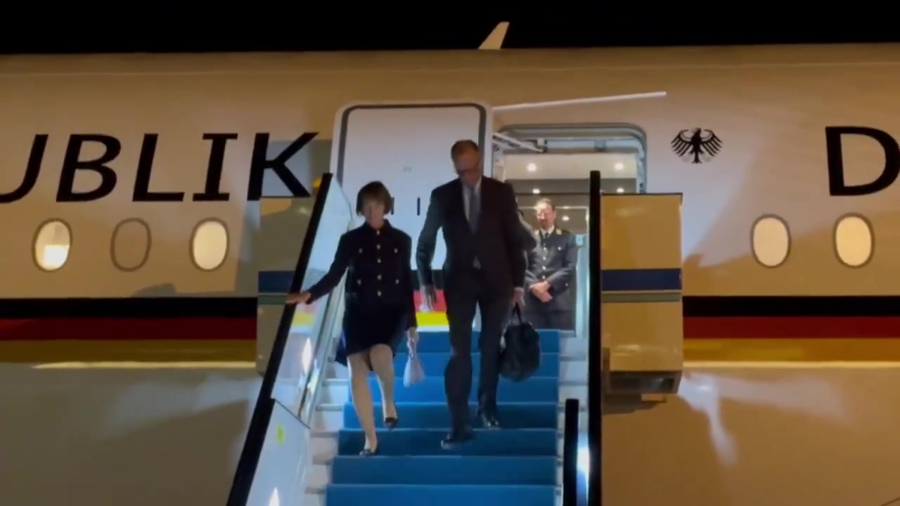 [Video] German Chancellor Friedrich Merz arrives in Türkiye to meet Erdoğan