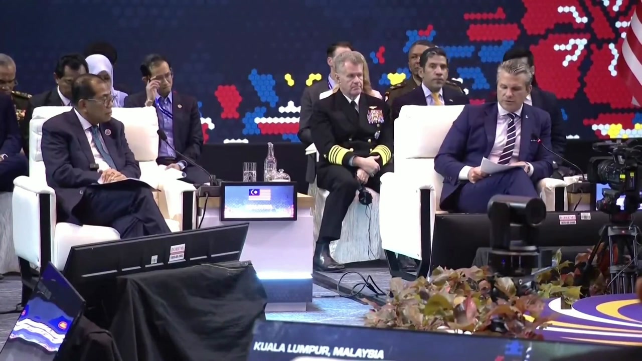 [Video] U.S. War Secretary Hegseth condemns China's claims in South China Sea