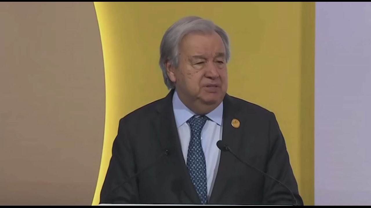 [Video] UN Chief urges COP30 governments to mobilize $1.3 trillion for climate finance