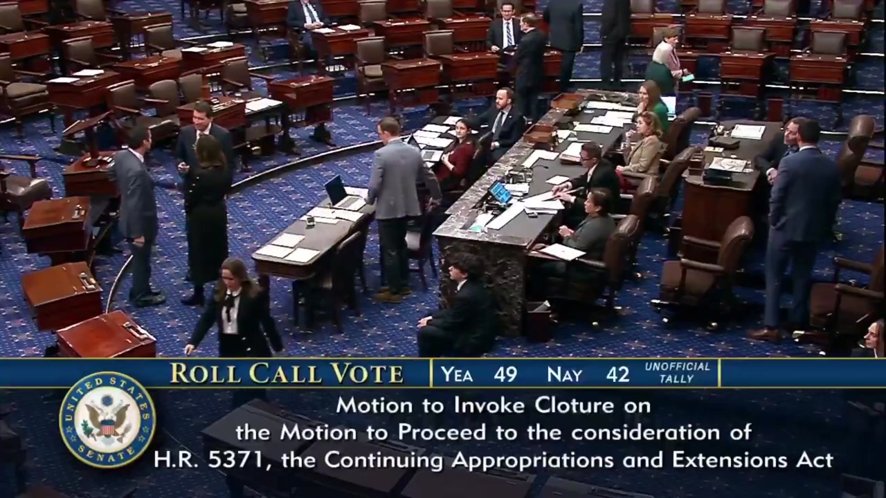 [Video] Senate Democrats vote to extend House shutdown until at least November 17