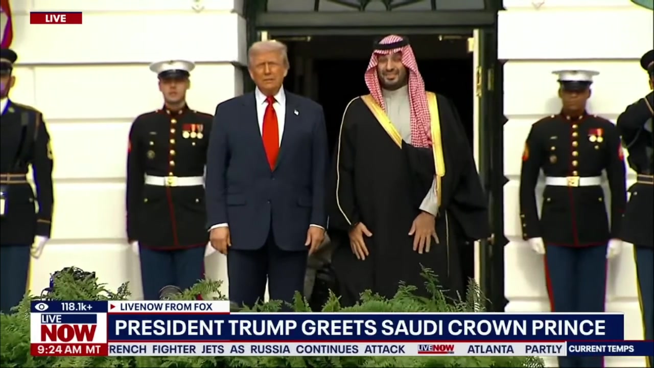 [Video] Trump welcomes Saudi crown prince to White House for F-35 arms deal