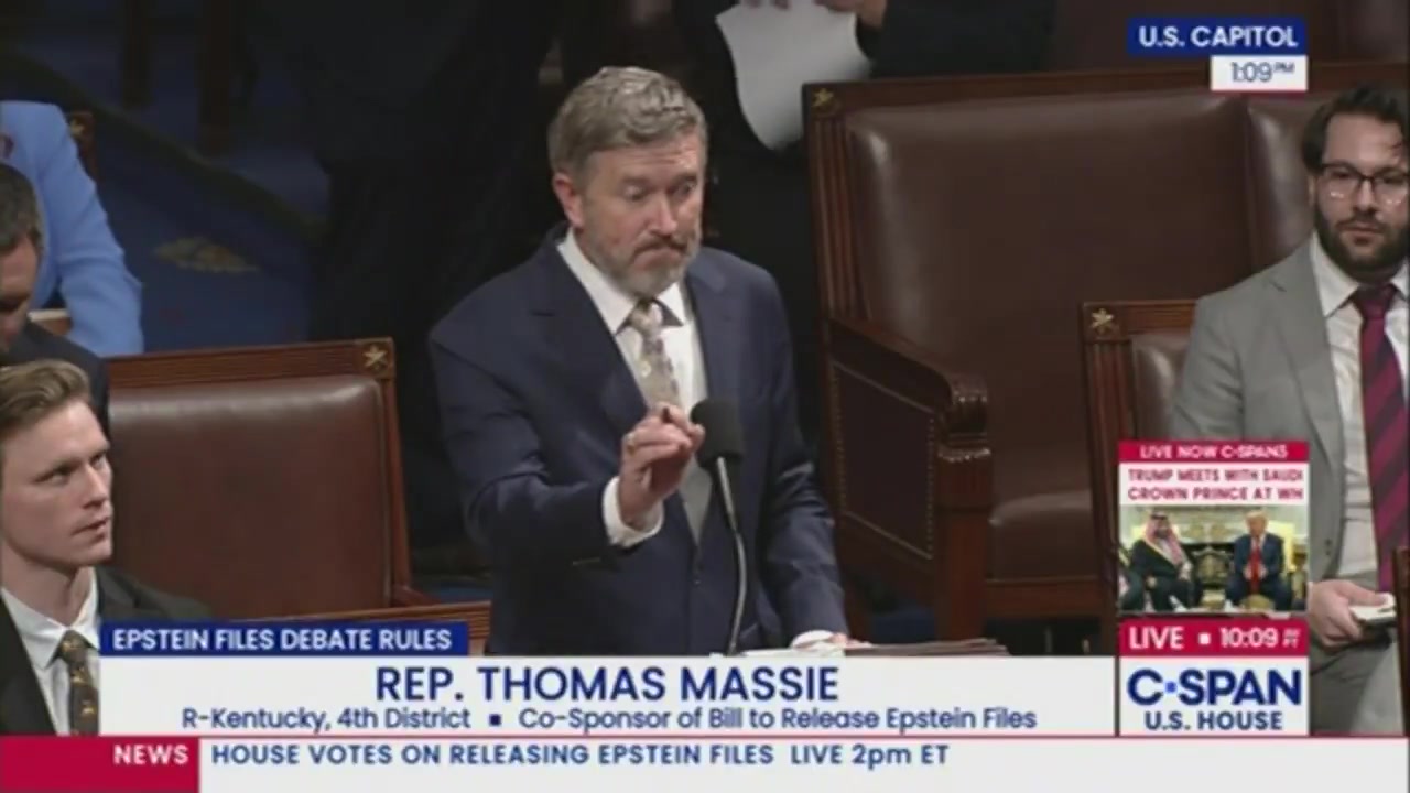 [Video] Thomas Massie comments on billionaire donors and justice for sexual crimes