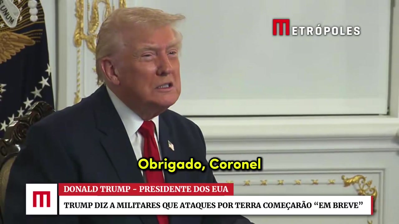 [Video] Donald Trump announces ground attacks against Venezuelan traffickers soon