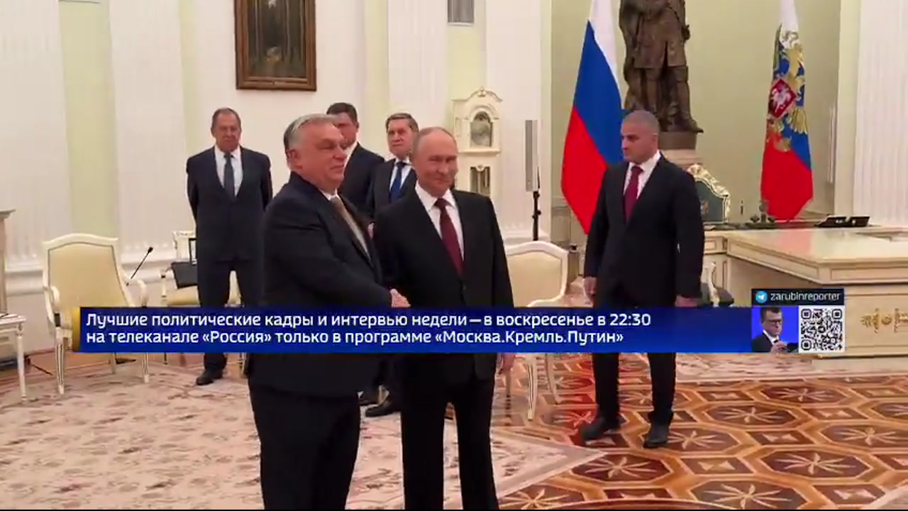 [Video] Hungarian Prime Minister Viktor Orbán meets with Russian President Vladimir Putin