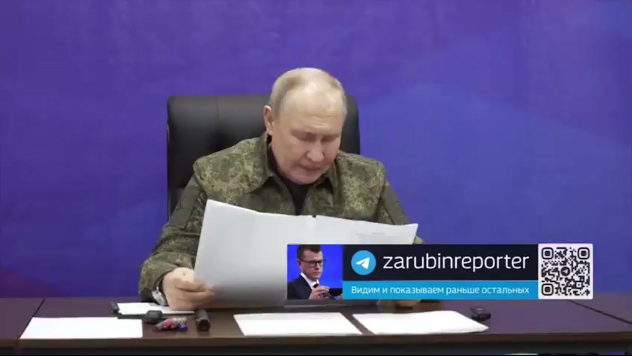 [Video] Vladimir Putin delivers speech in military uniform