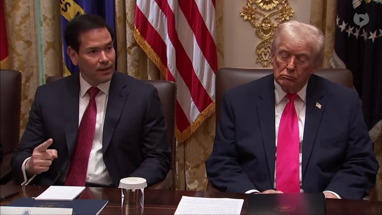 [Video] Trump appears to doze off multiple times during Rubio's speech