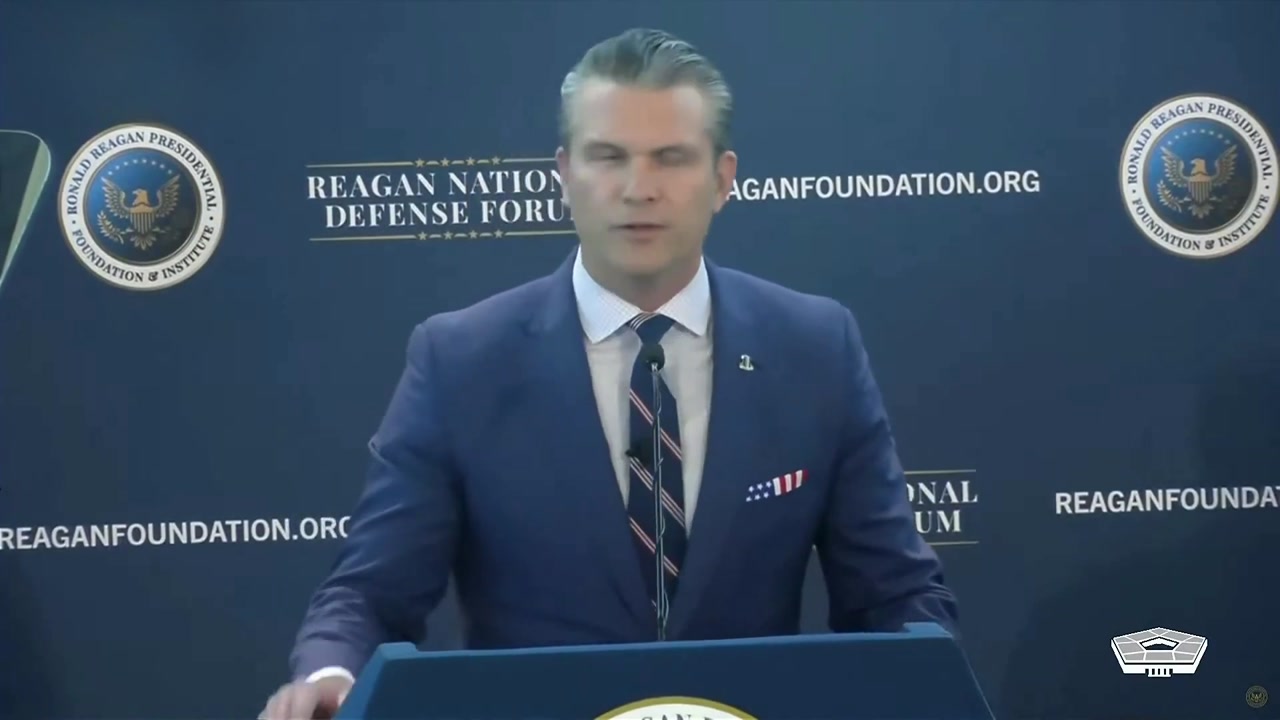 [Video] US War Secretary Pete Hegseth calls Trump 'true and rightful heir of Reagan'