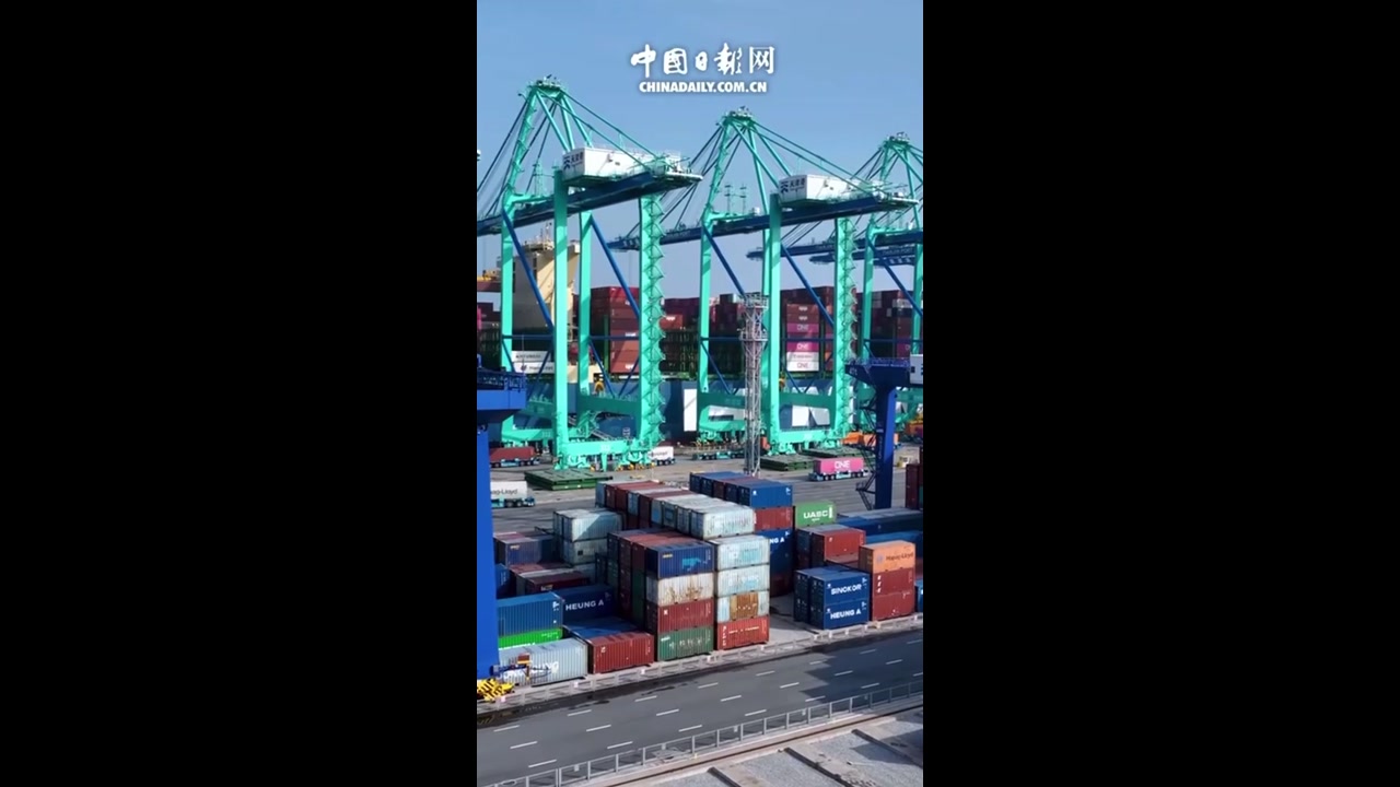 [Video] Tianjin Port opens world's first smart zero-carbon terminal using AI robots