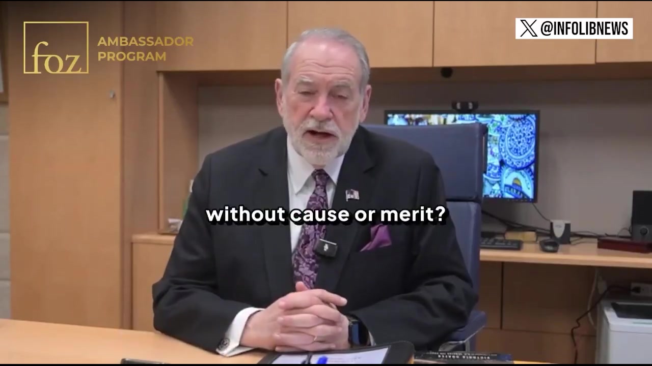 [Video] US Amb. Mike Huckabee: Israel sent missile into Qatar aimed at one person