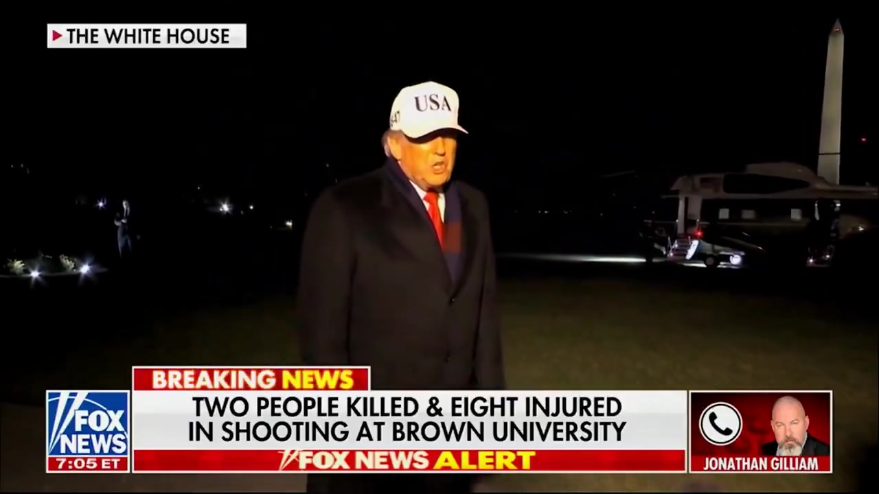 [Video] President Trump comments on Brown University shooting, urges prayers for victims