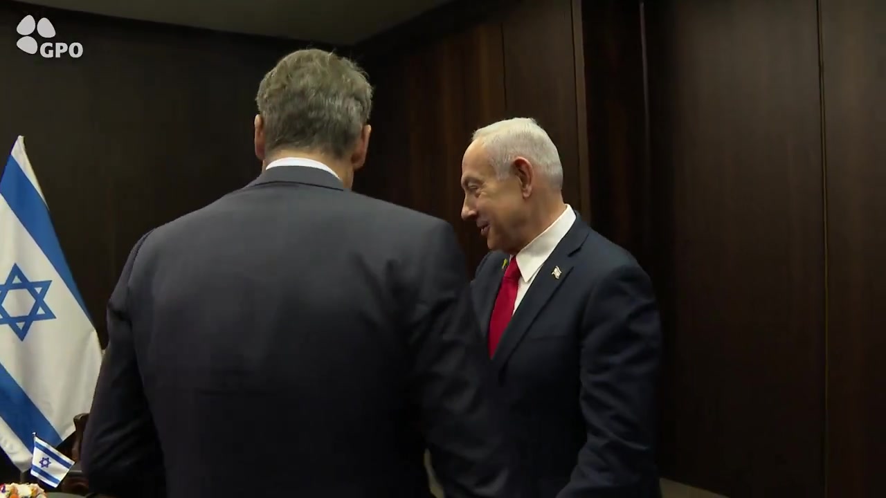 [Video] Israeli Prime Minister Netanyahu meets Greek Prime Minister Mitsotakis