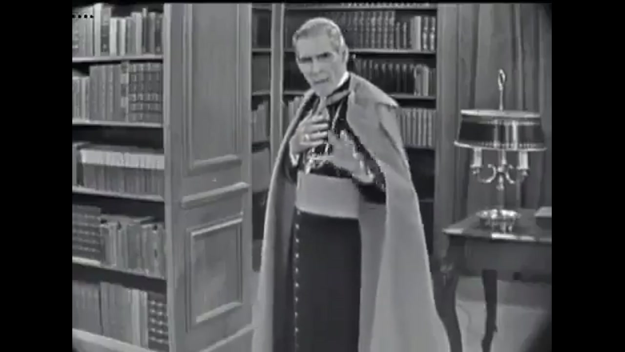 [Video] Archbishop Fulton J. Sheen discusses youth's desire for commitment