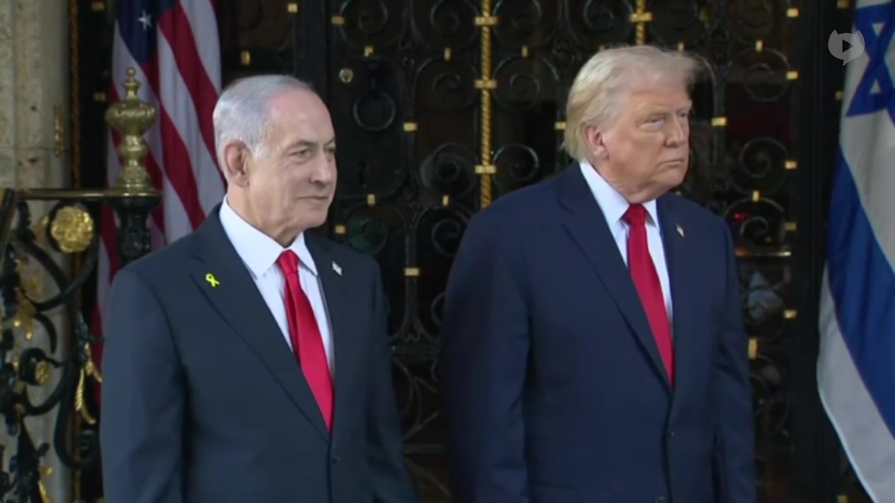 [Video] Trump says Israeli President to pardon Netanyahu, calls him a hero