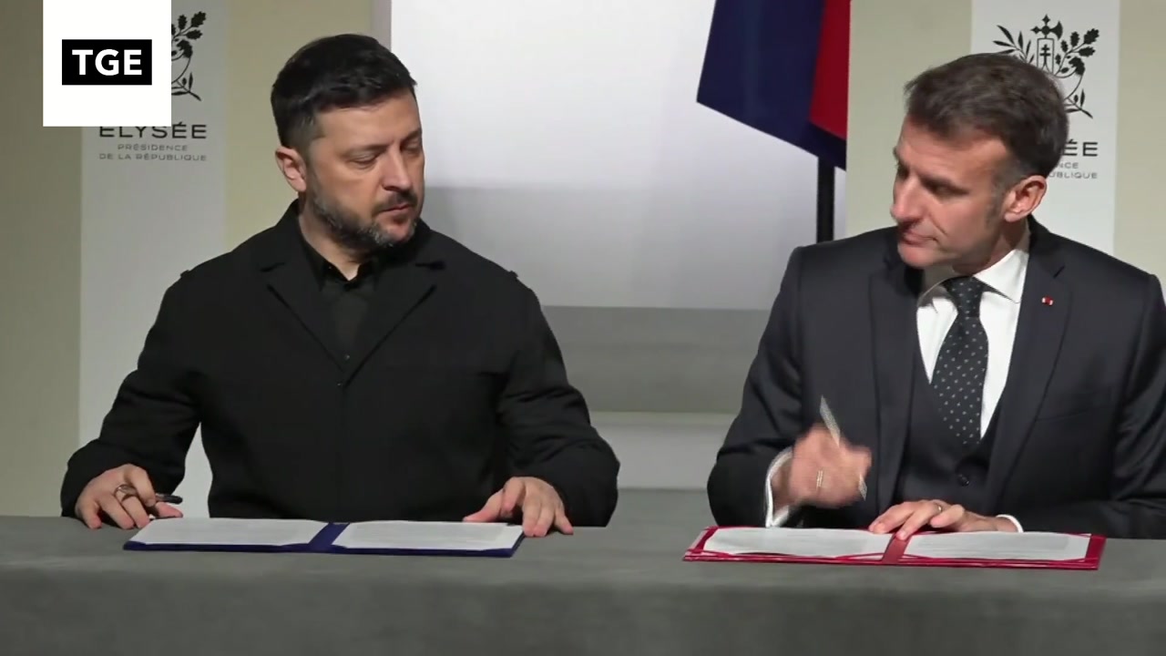 [Video] Zelensky, Macron, and Starmer sign declaration on multinational force in Ukraine